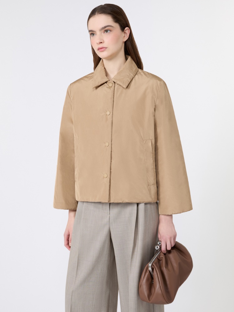 Reversible water-repellent taffeta padded jacket - CAMEL - Max Mara - 3