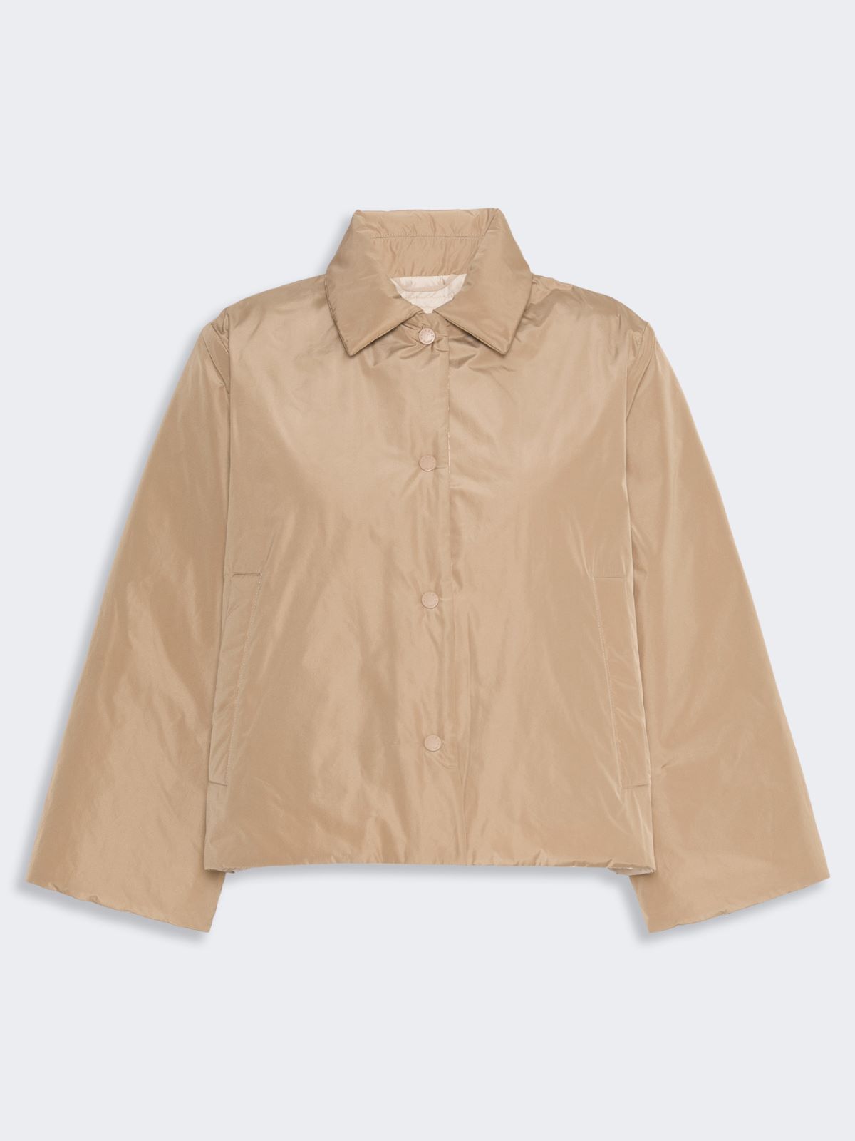 Reversible water-repellent taffeta padded jacket - CAMEL - Max Mara - 5