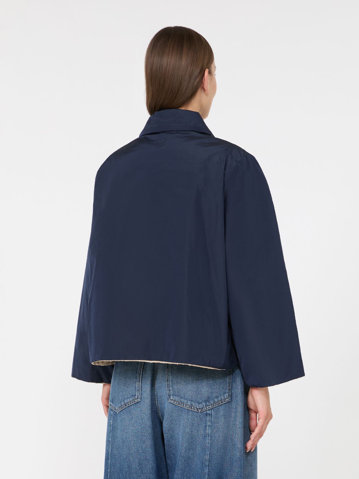Reversible water-repellent taffeta padded jacket - NAVY - Max Mara - 3