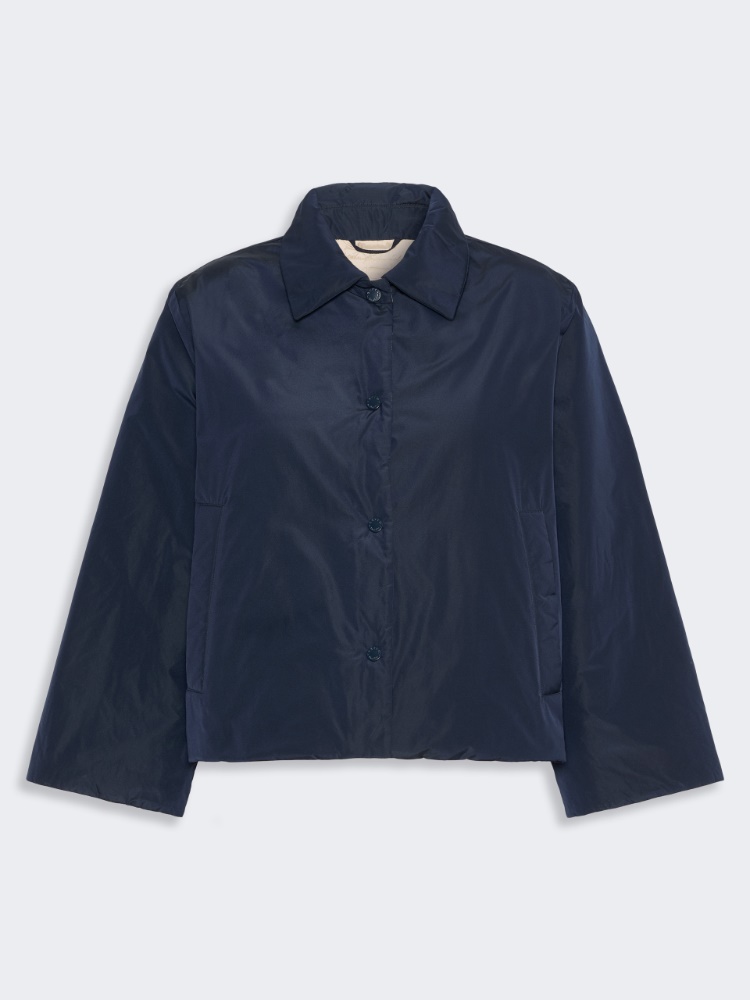 Reversible water-repellent taffeta padded jacket - NAVY
