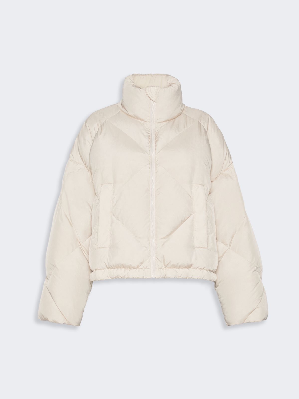 Short down jacket in technical plain-weave fabric - IVORY - Max Mara - 6