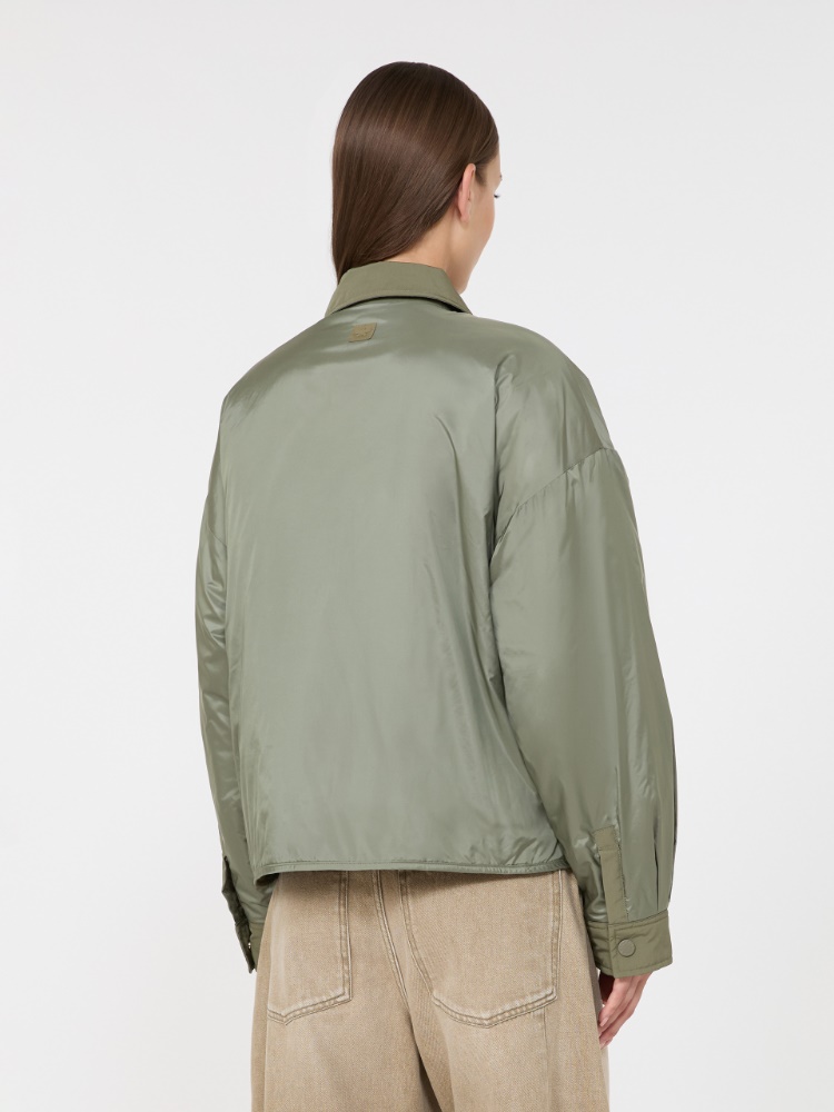Reversible water-repellent canvas padded jacket - KAKI - Max Mara - 3