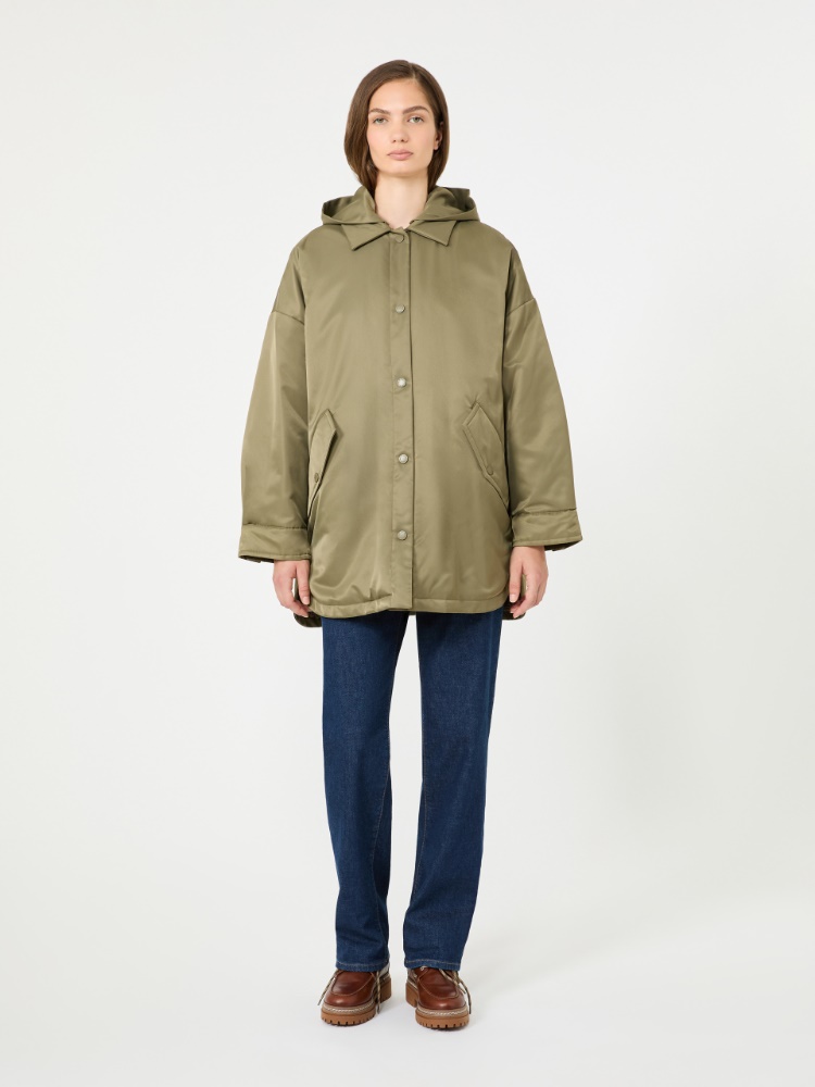 Reversible down jacket in water-repellent twill - KAKI - Max Mara - 2