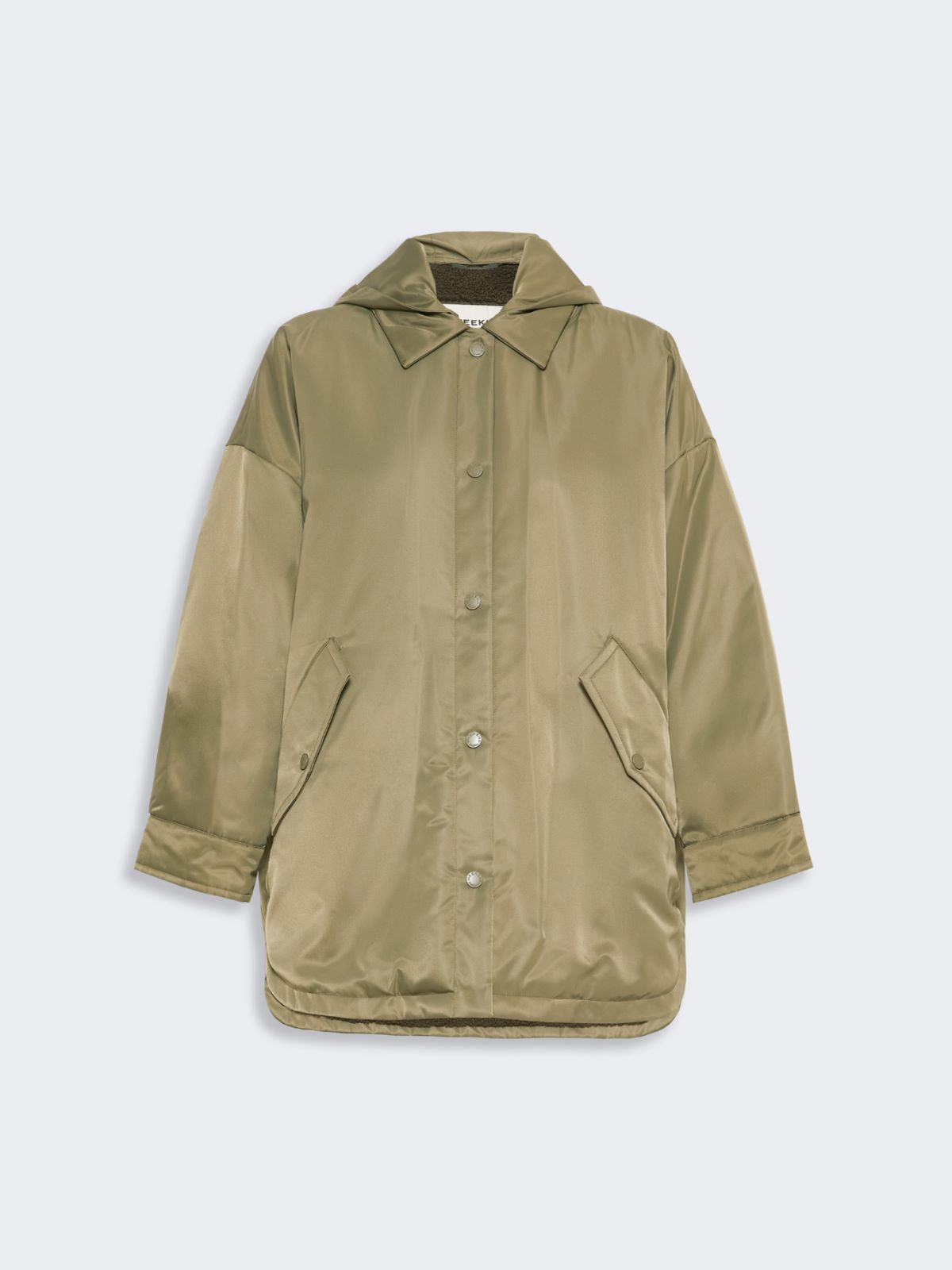 Reversible down jacket in water-repellent twill - KAKI - Max Mara - 5