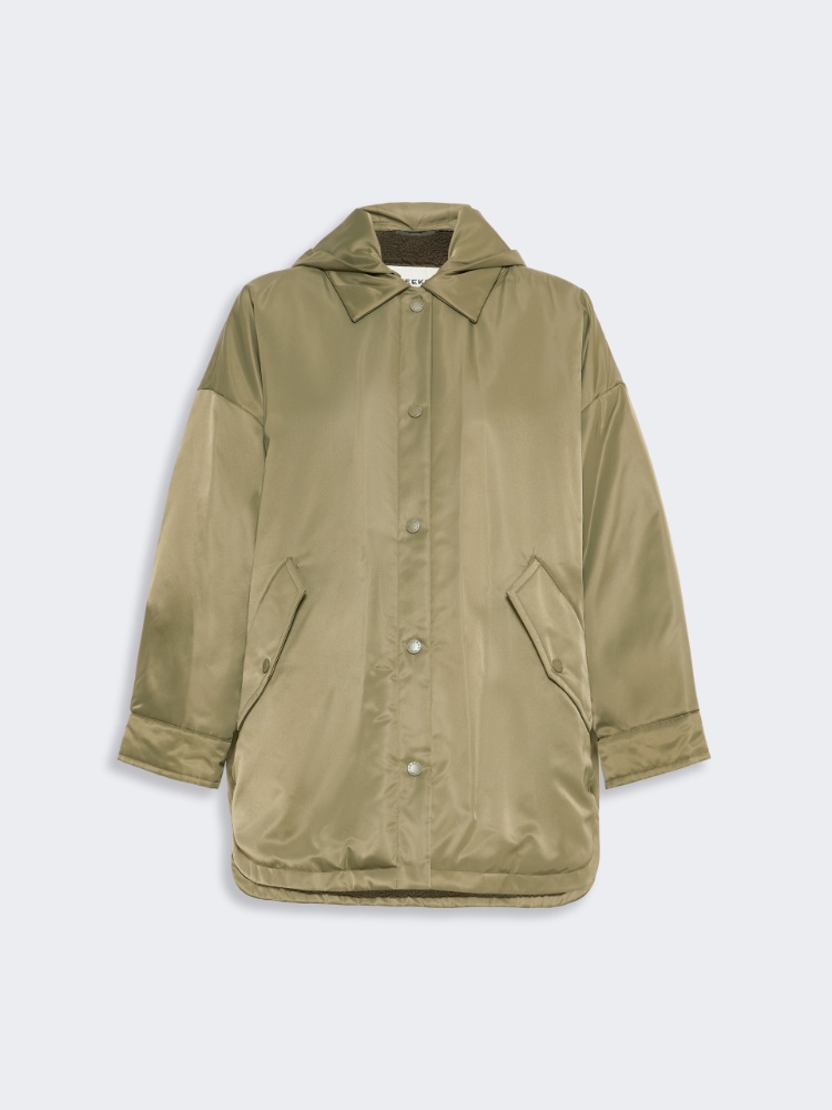 Reversible down jacket in water-repellent twill - KAKI - Max Mara - 5