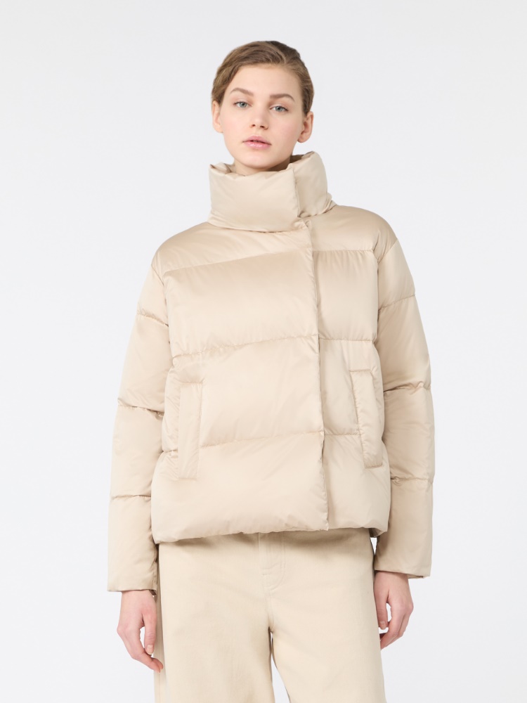 Short down jacket in technical satin - SAND - Max Mara - 2