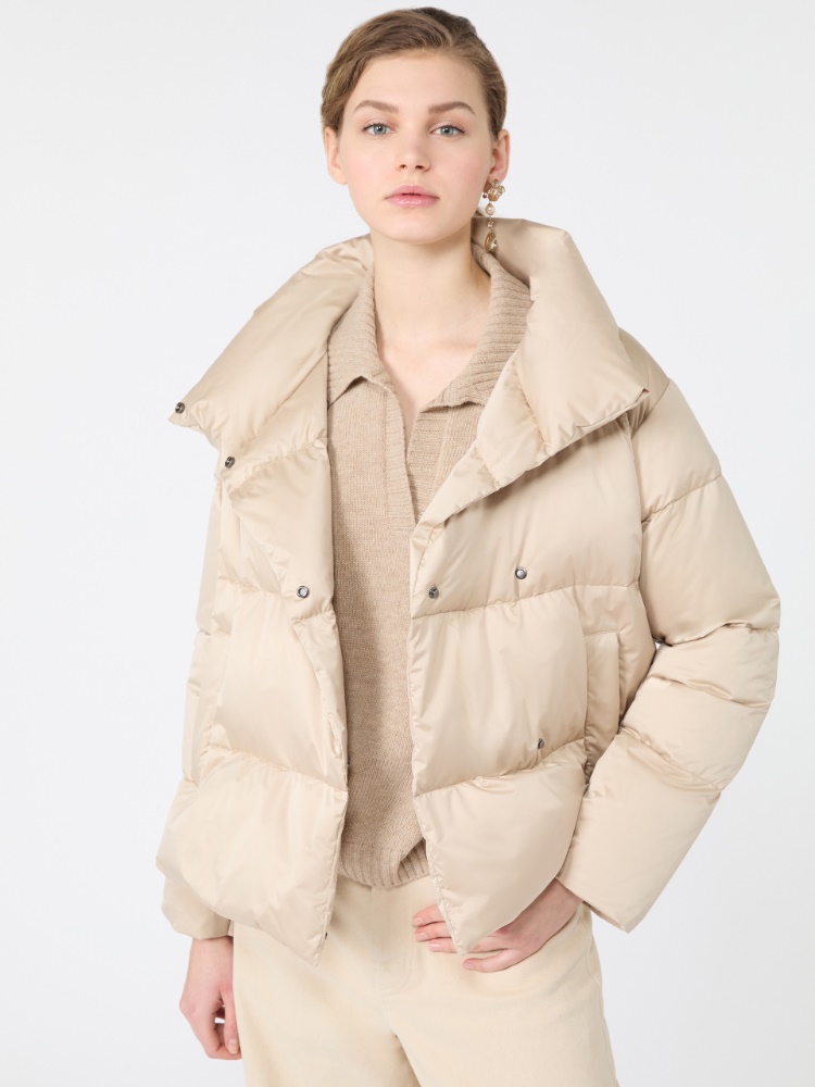 Short down jacket in technical satin - SAND - Max Mara - 4