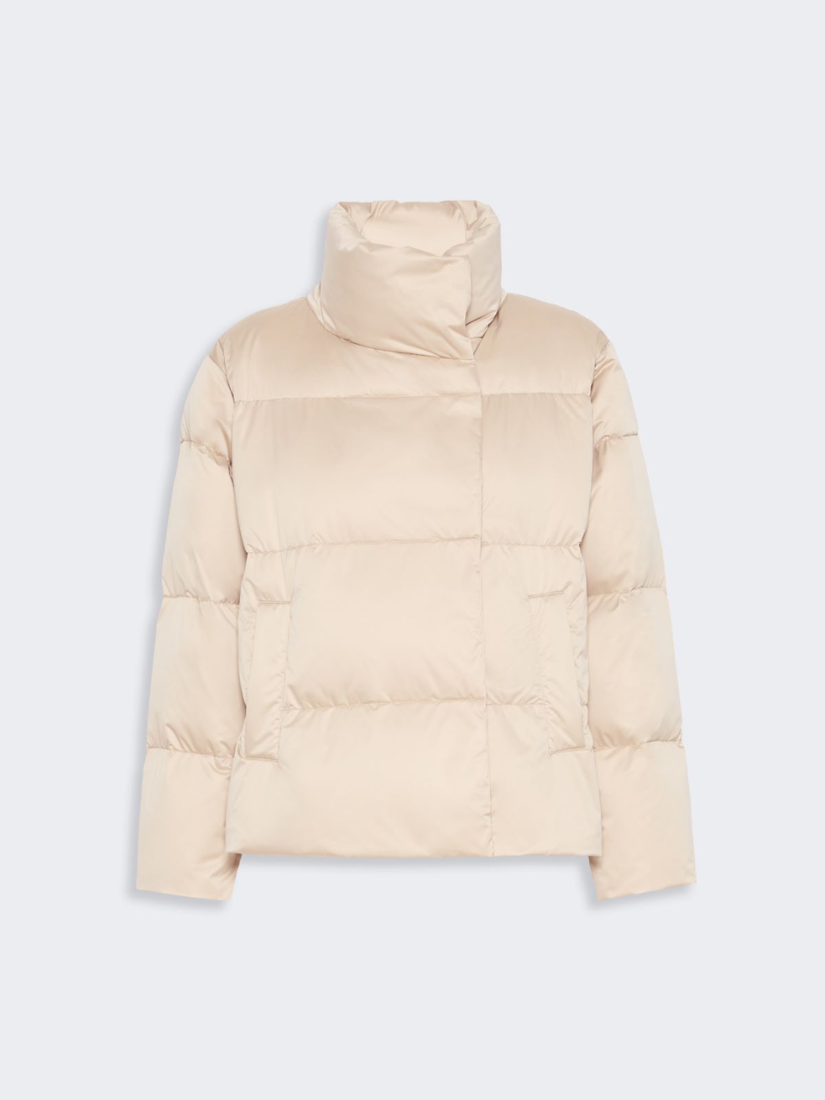Short down jacket in technical satin - SAND - Max Mara - 7