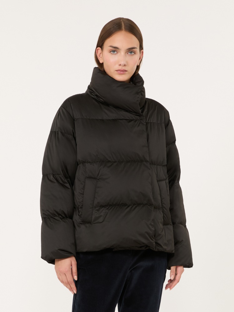 Short down jacket in technical satin - BLACK - Max Mara - 2