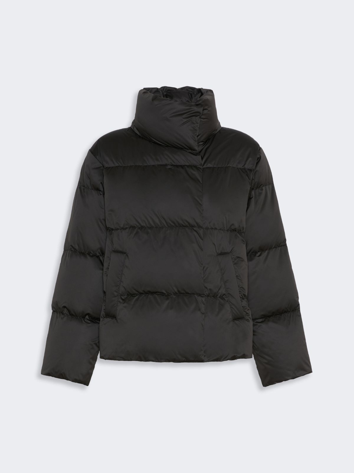 Short down jacket in technical satin - BLACK - Max Mara - 5