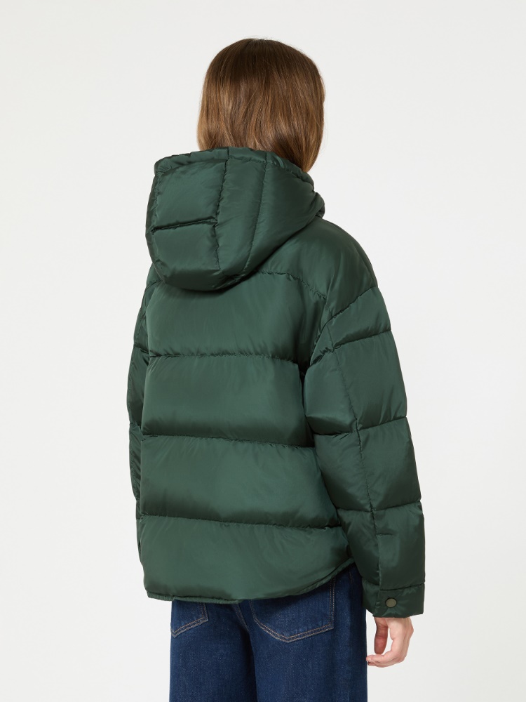 Water-repellent technical taffeta down jacket - DARK GREEN - Max Mara - 3