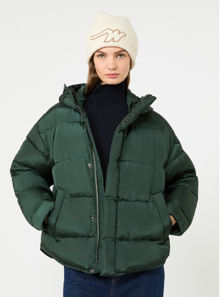 Water-repellent technical taffeta down jacket - DARK GREEN - Max Mara - 4