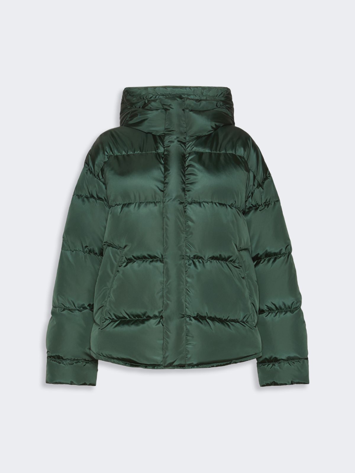 Water-repellent technical taffeta down jacket - DARK GREEN - Max Mara - 6