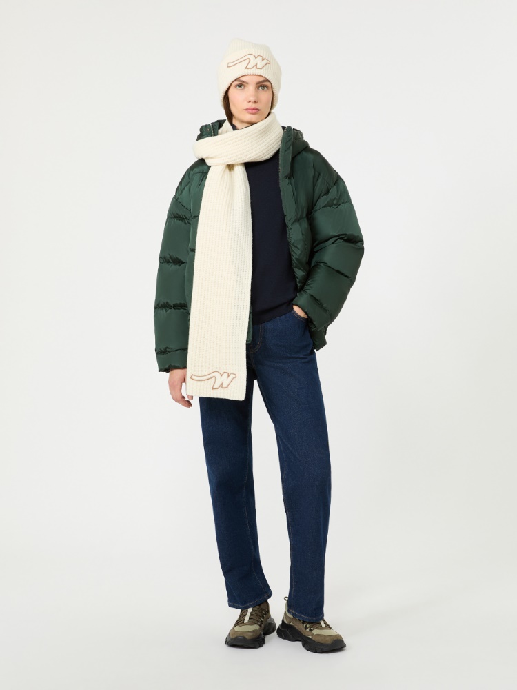 Water-repellent technical taffeta down jacket + DARK GREEN - Max Mara