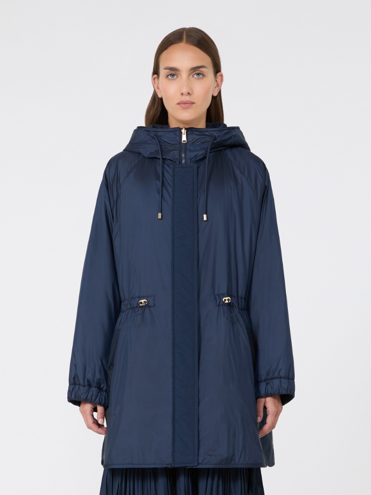 Reversible water-repellent canvas padded parka - NAVY - Max Mara - 2