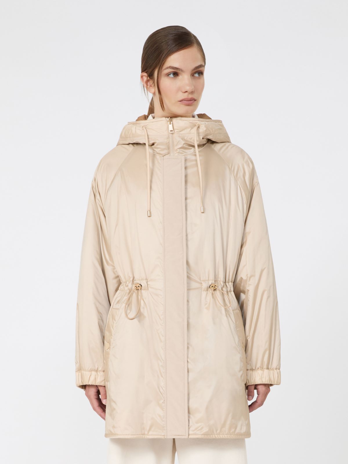 Reversible water-repellent canvas padded parka - SAND - Max Mara - 2