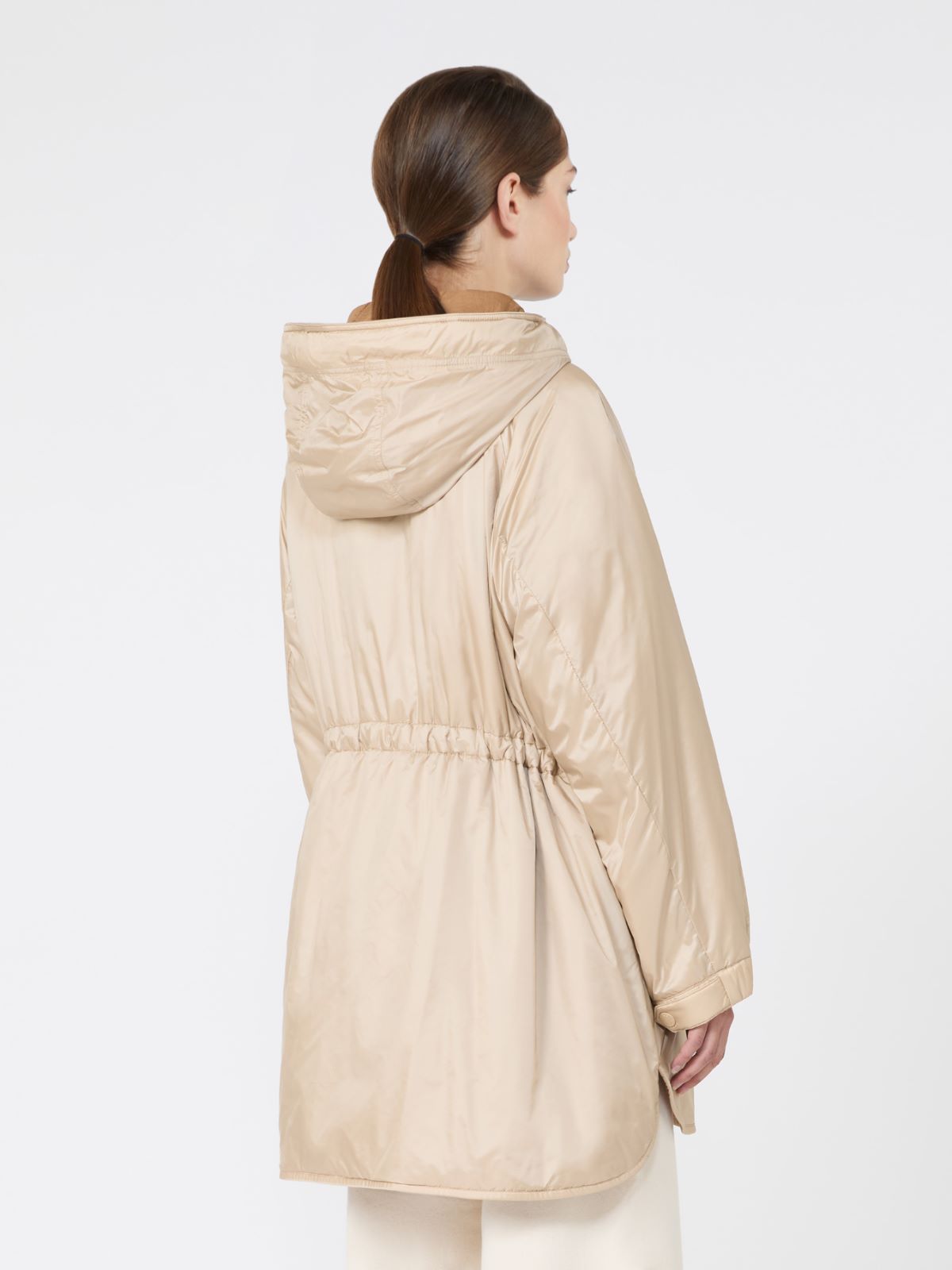 Reversible water-repellent canvas padded parka - SAND - Max Mara - 3