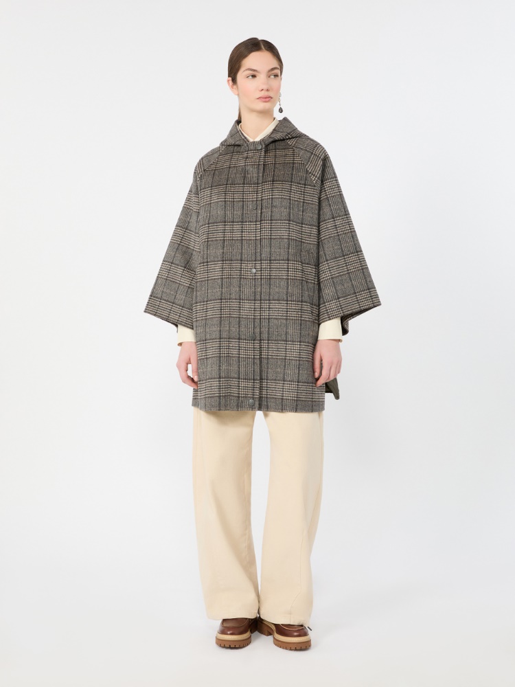 Prince of Wales wool midi coat - DARK GREY - Max Mara - 2