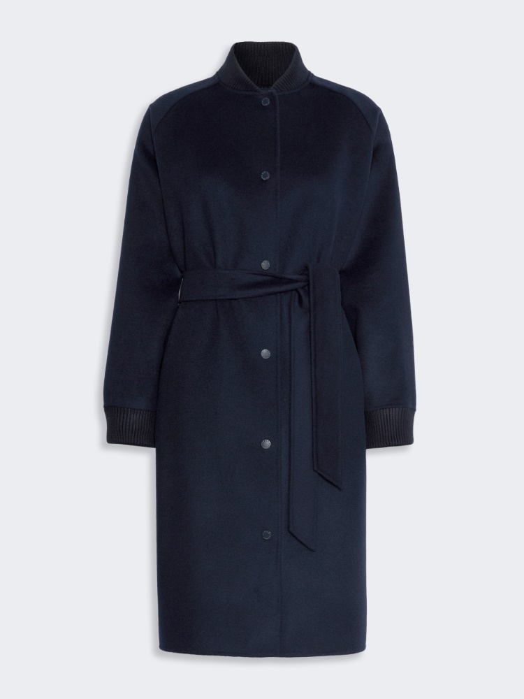 Cappotto in drap di lana double - BLU - Max Mara - 5
