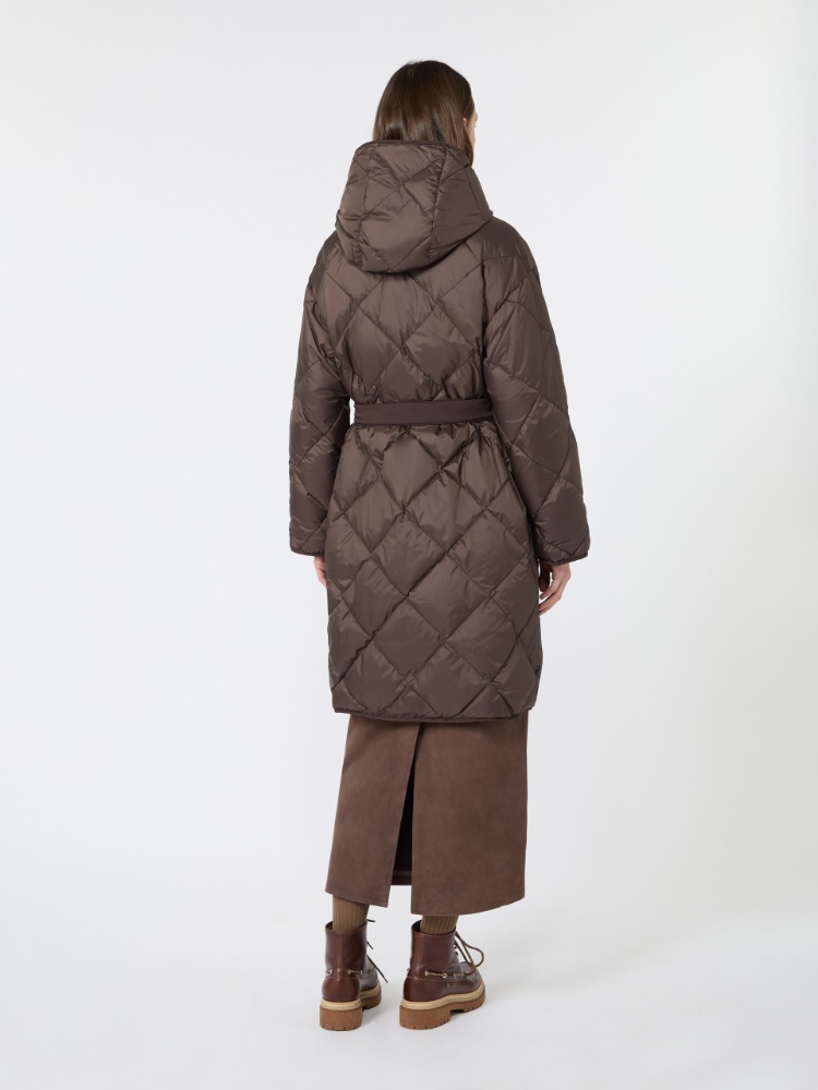 Reversible down jacket in technical twill - BROWN - Max Mara - 3