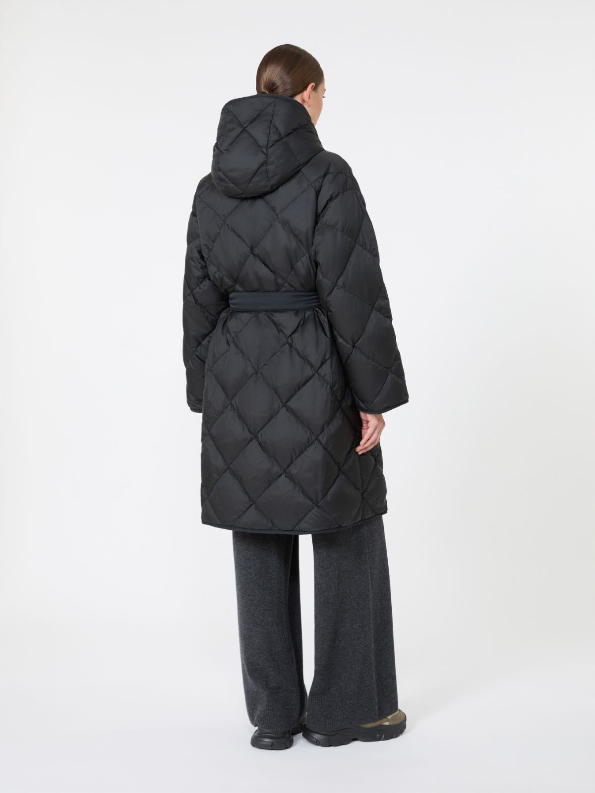 Reversible down jacket in technical twill - BLACK - Max Mara - 3