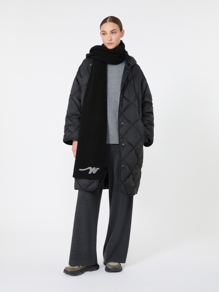 Reversible down jacket in technical twill - BLACK - Max Mara