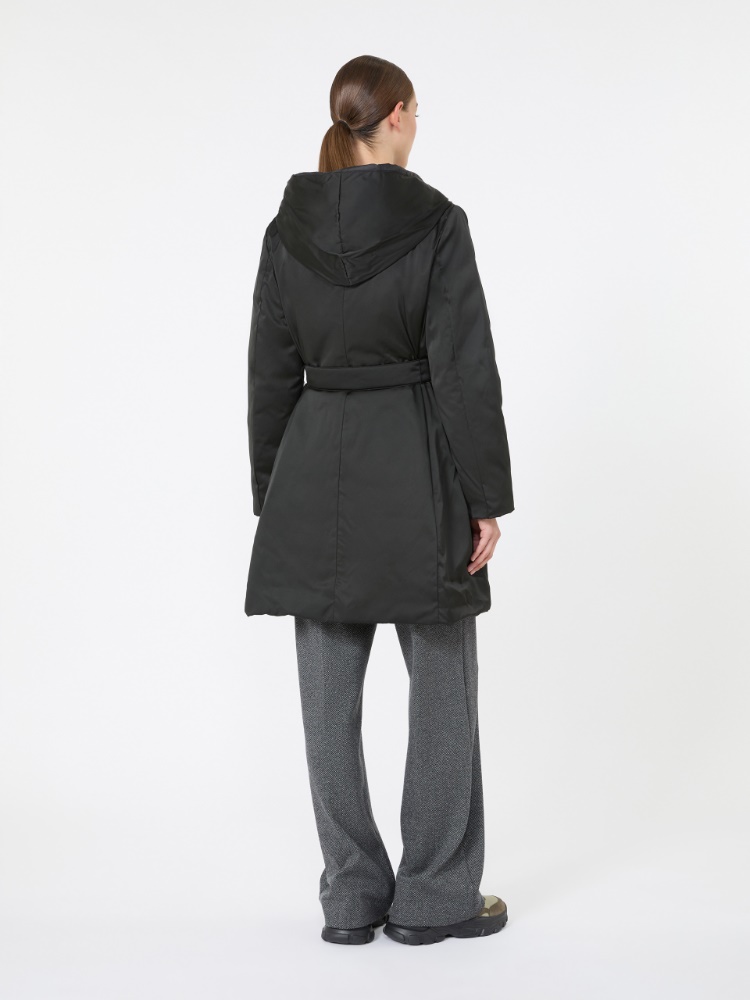 Reversible down jacket in water-repellent taffeta - BLACK - Max Mara - 3