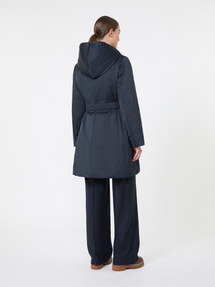 Reversible down jacket in water-repellent taffeta - NAVY - Max Mara - 3