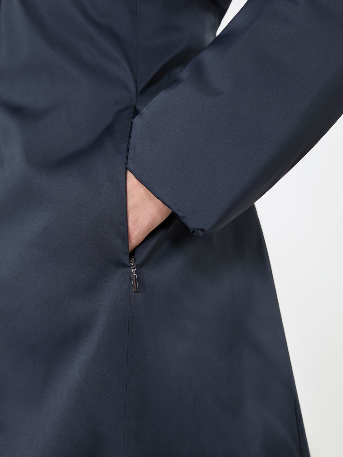 Reversible down jacket in water-repellent taffeta - NAVY - Max Mara - 4