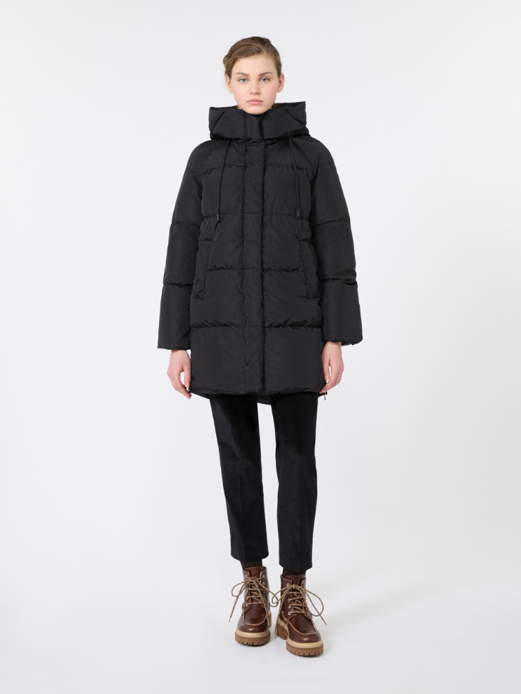 Midi parka in water-repellent taffeta - BLACK - Max Mara - 2