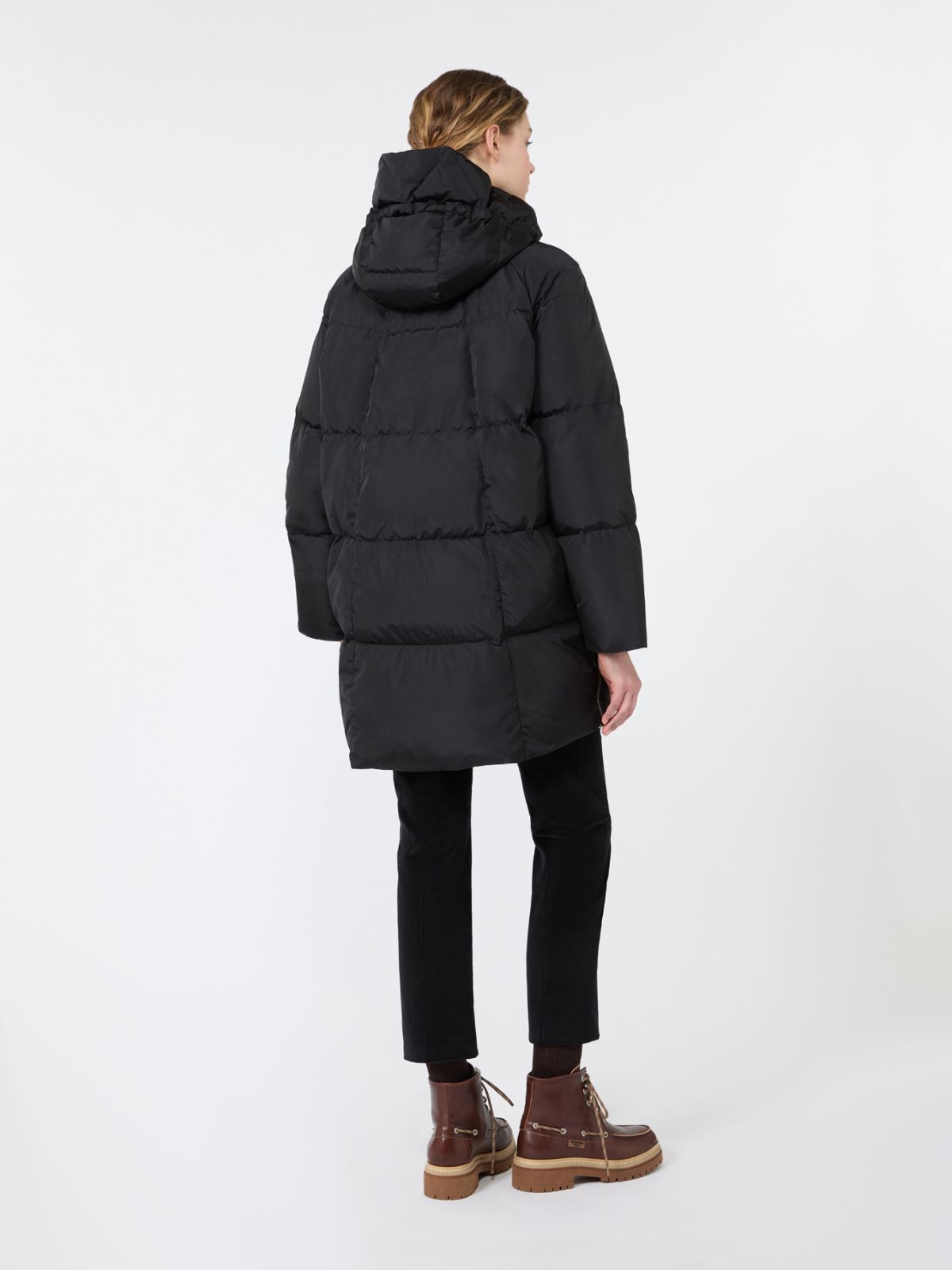 Midi parka in water-repellent taffeta - BLACK - Max Mara - 3