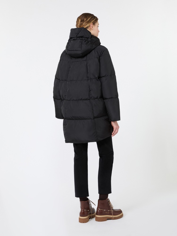 Midi parka in water-repellent taffeta - BLACK - Max Mara - 3