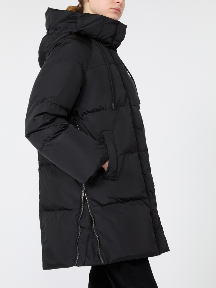 Midi parka in water-repellent taffeta - BLACK - Max Mara - 4