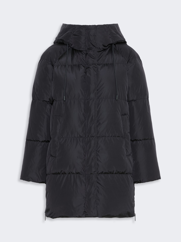 Midi parka in water-repellent taffeta - BLACK - Max Mara - 5