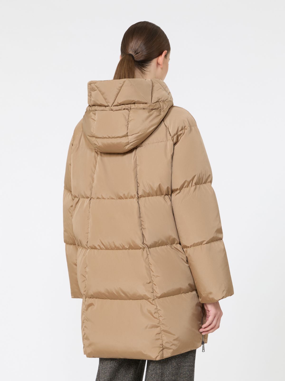 Midi parka in water-repellent taffeta - CAMEL - Max Mara - 3