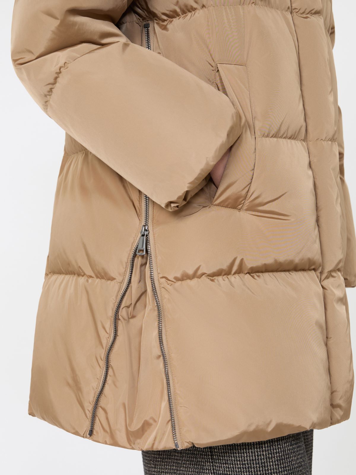 Midi parka in water-repellent taffeta - CAMEL - Max Mara - 4