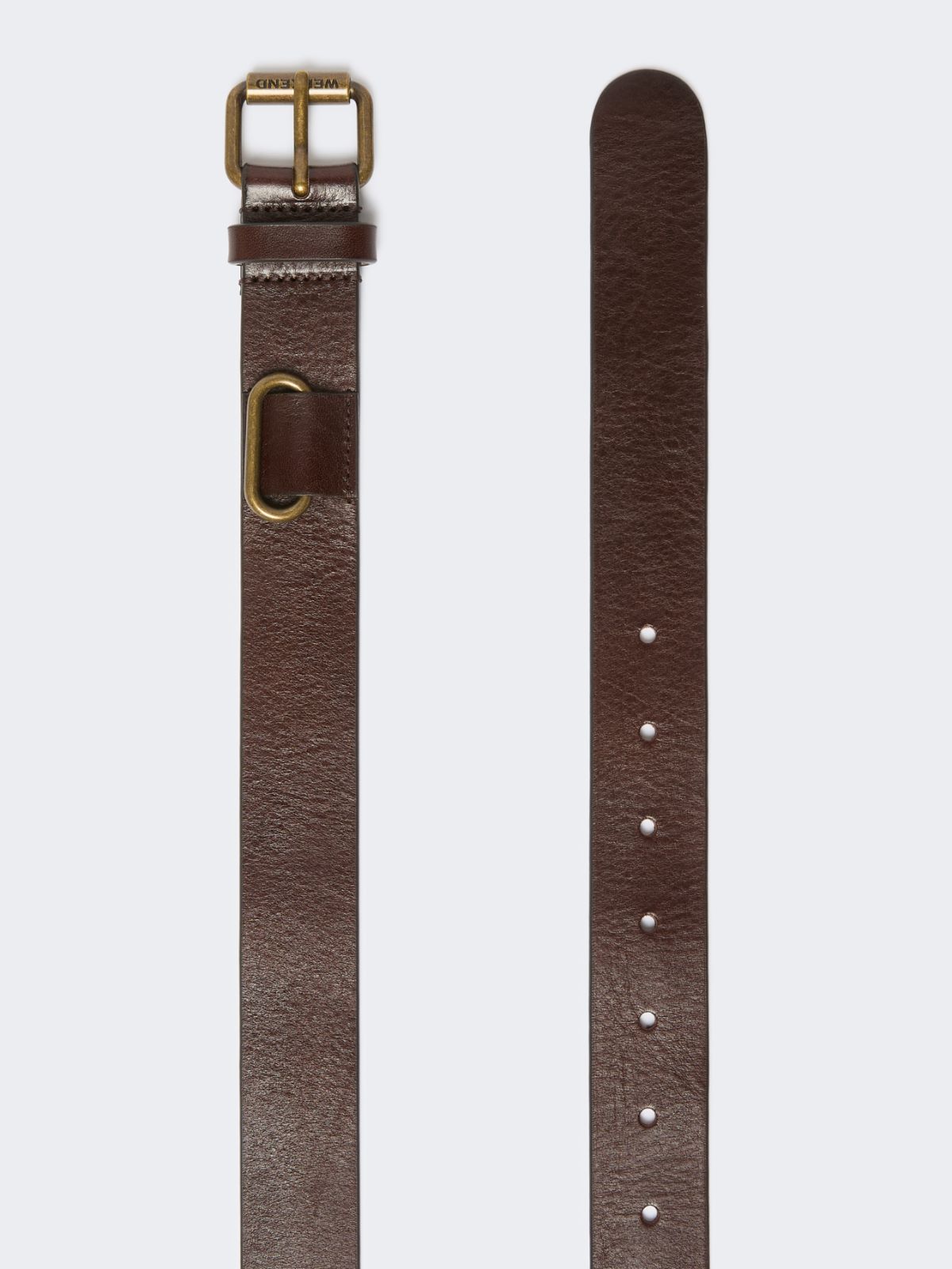 Leather belt - DARK BROWN - Max Mara - 2