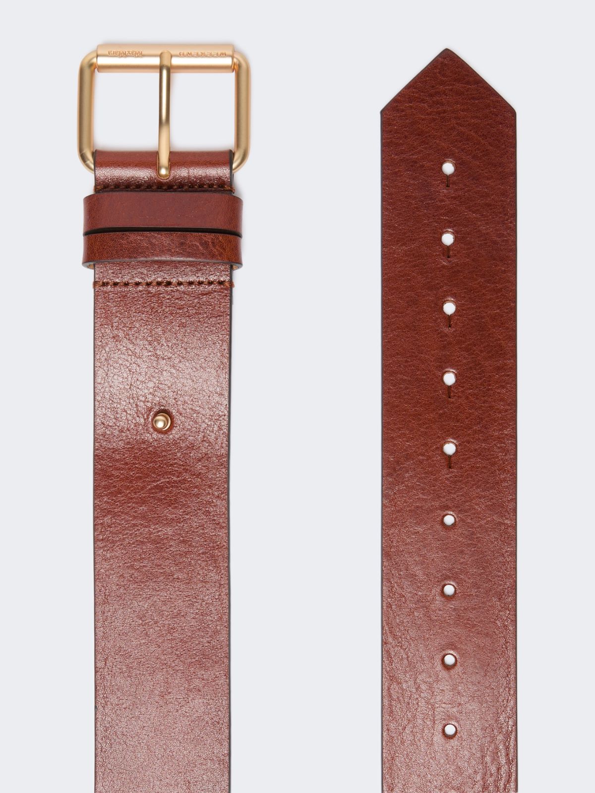 Leather belt - HAZELNUT BROWN - Max Mara - 2