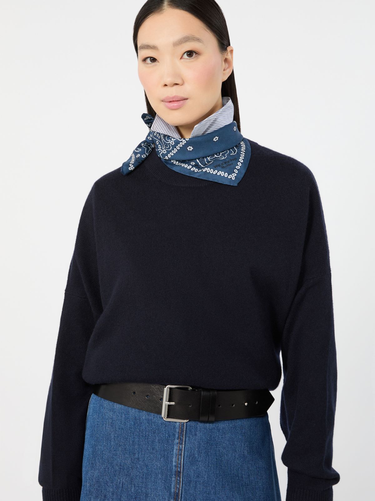 Leather belt - BLACK
