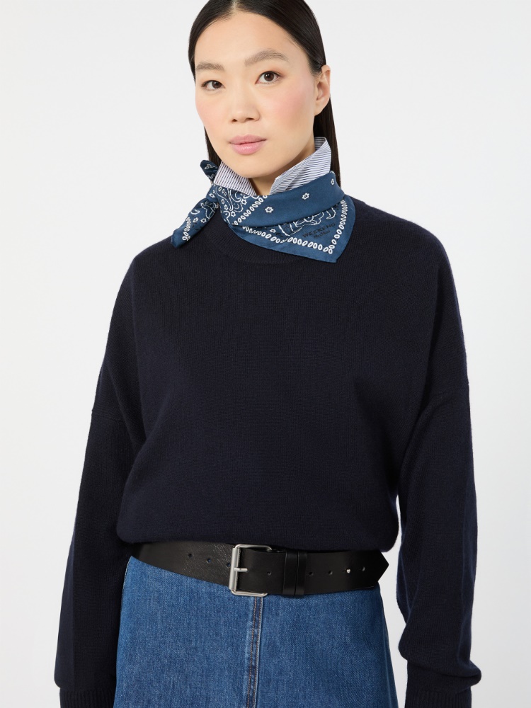 Leather belt - BLACK