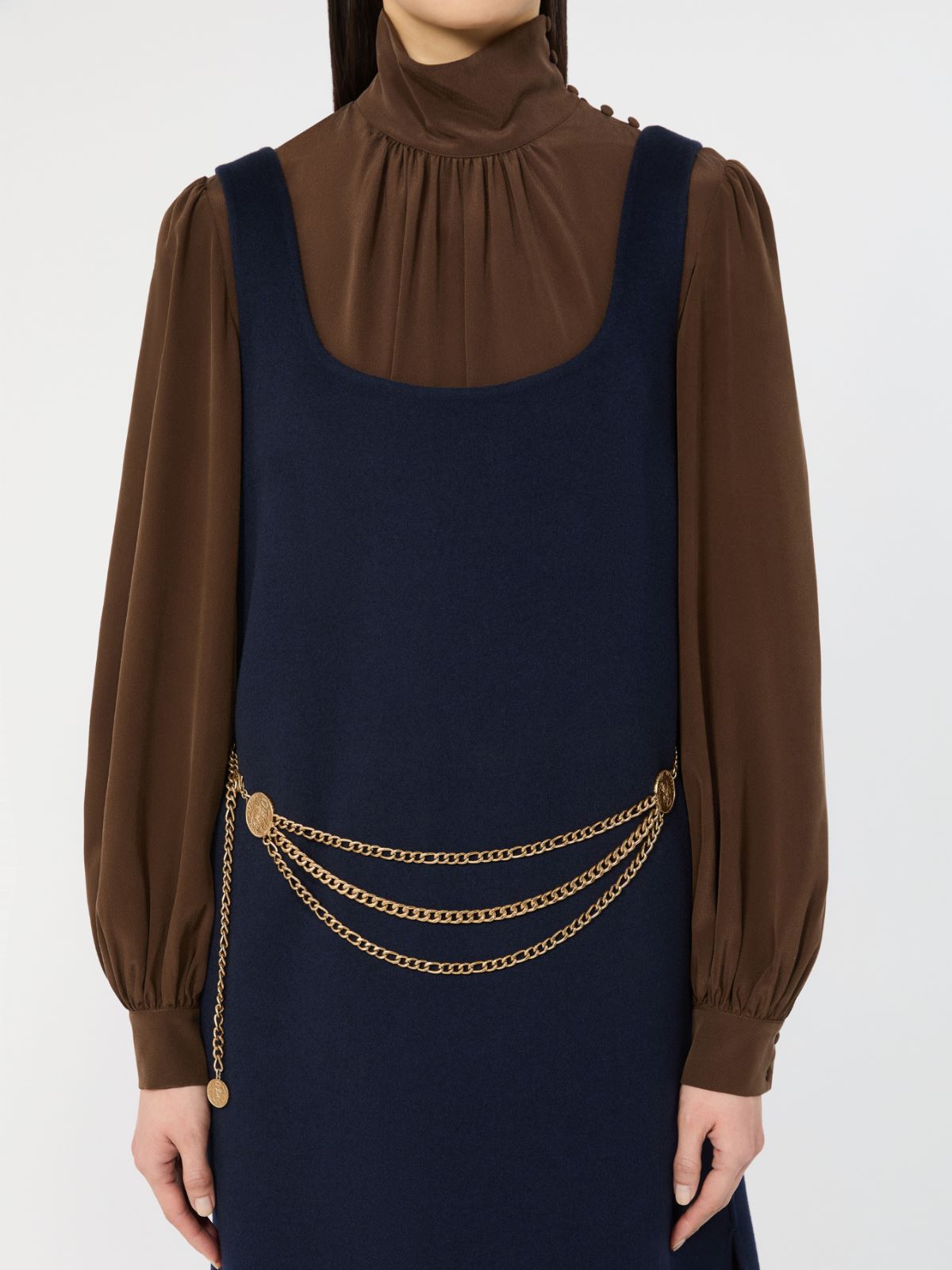 Jeweled metal belt + GOLD - Max Mara