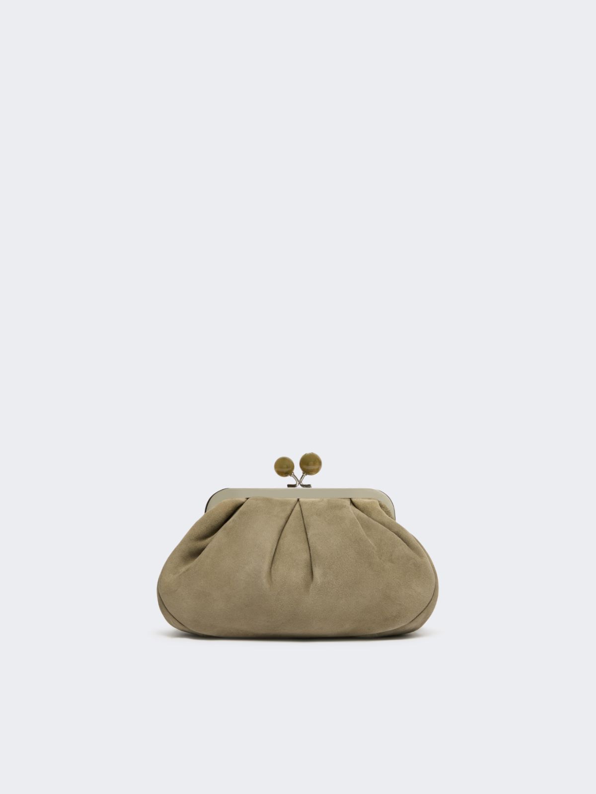 Small suede Pasticcino Bag - SAGE GREEN - Max Mara - 3