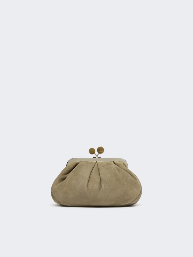Small suede Pasticcino Bag - SAGE GREEN - Max Mara - 3