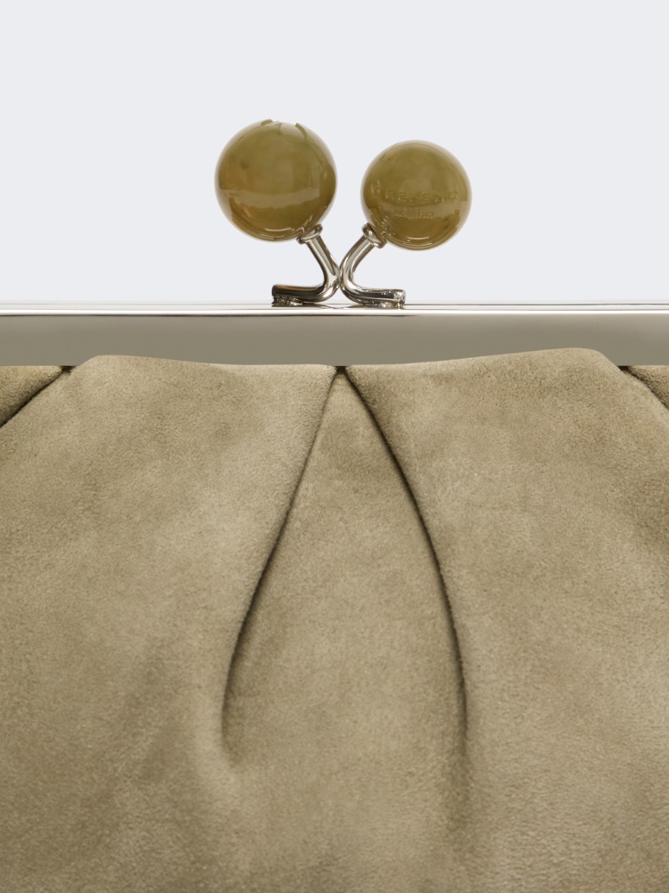 Small suede Pasticcino Bag - SAGE GREEN - Max Mara - 4