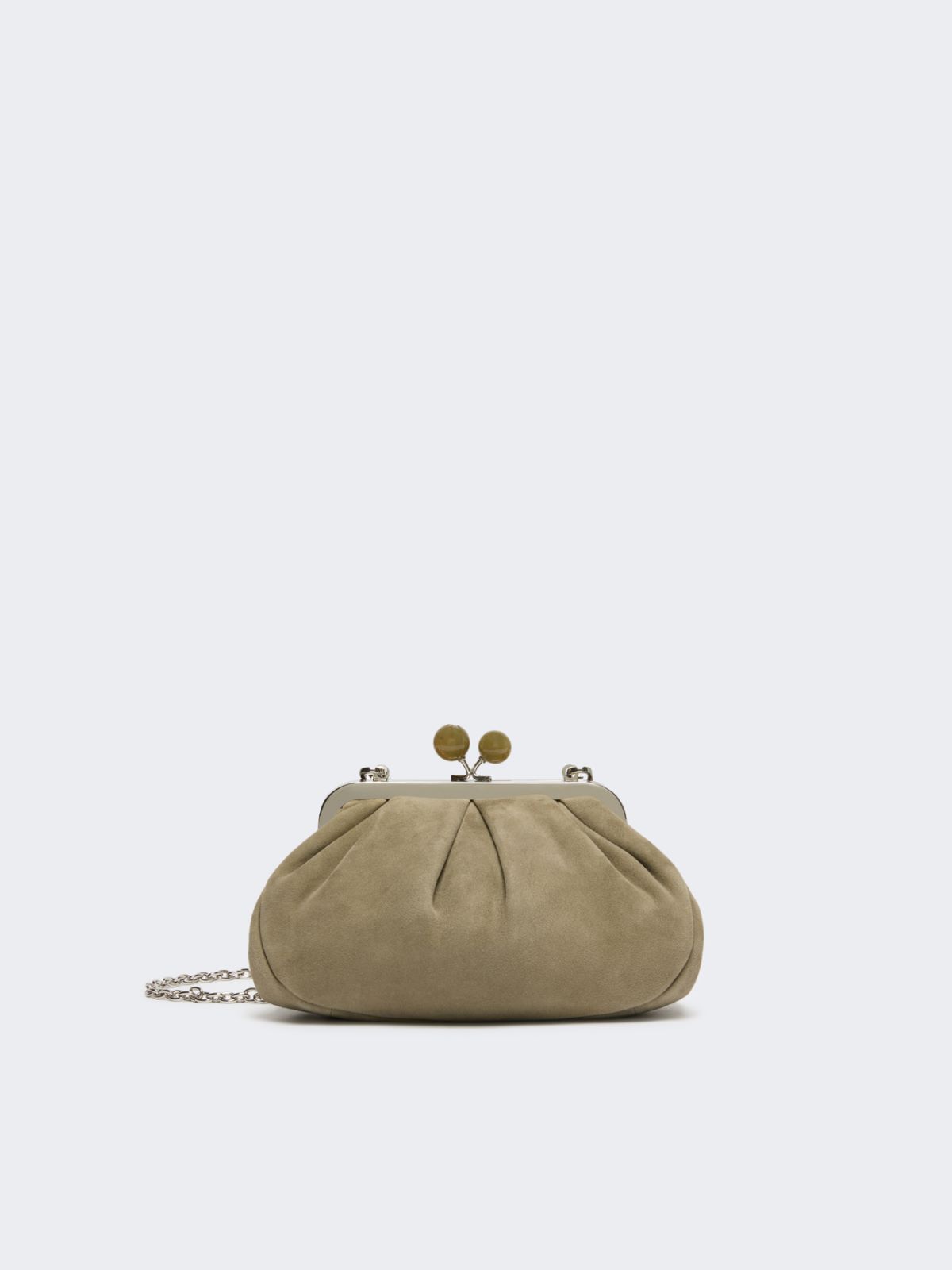 Small suede Pasticcino Bag - SAGE GREEN - Max Mara