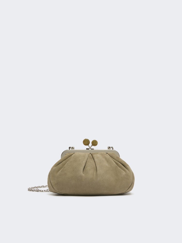 Small suede Pasticcino Bag - SAGE GREEN - Max Mara