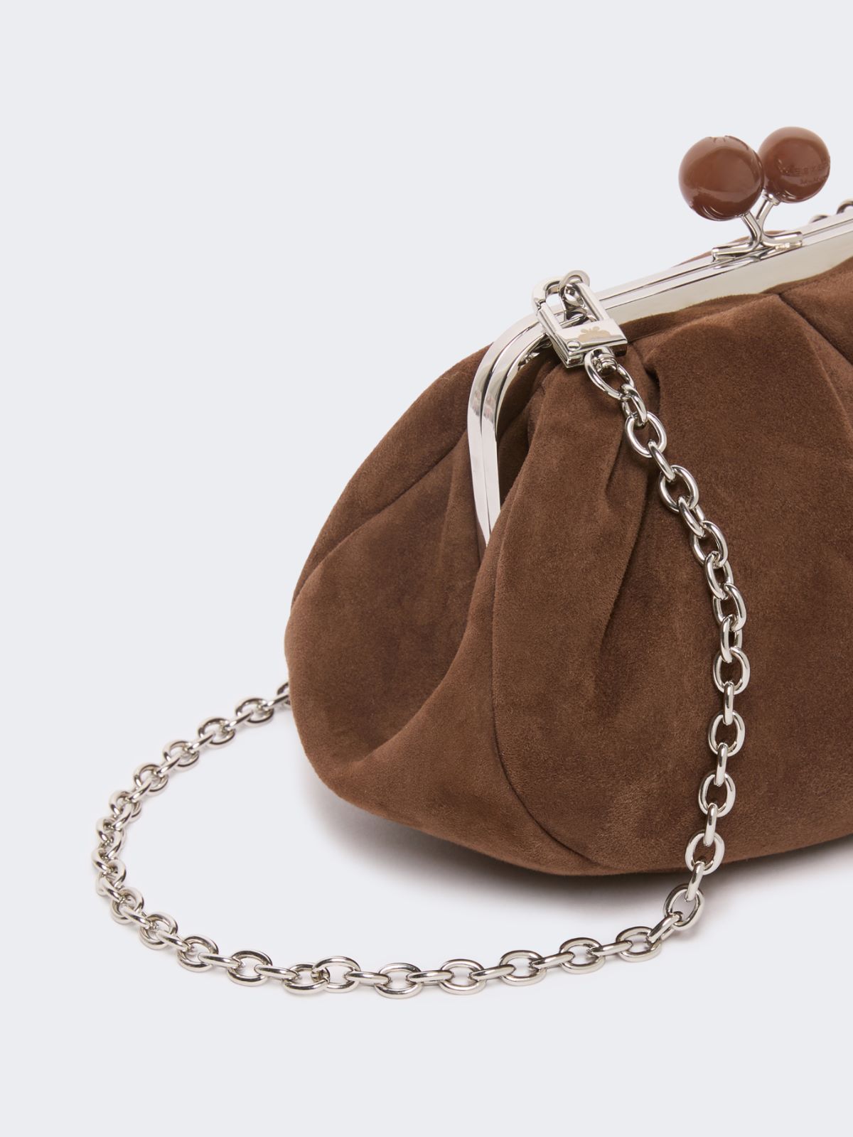 Small suede Pasticcino Bag - CHOCOLATE - Max Mara - 3