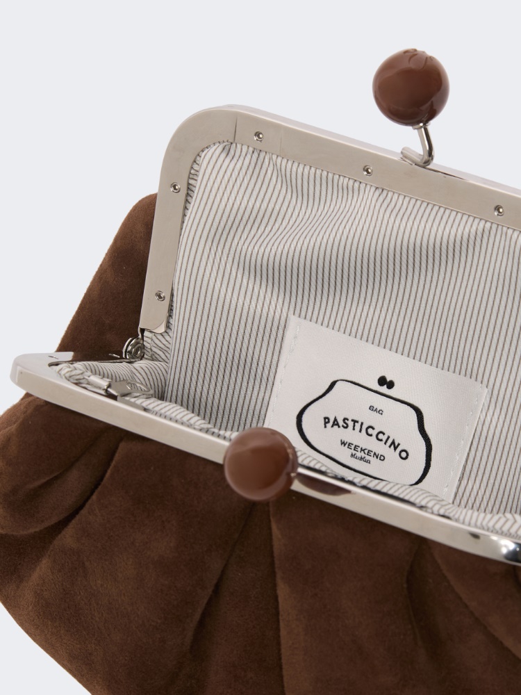 Small suede Pasticcino Bag - CHOCOLATE - Max Mara - 5