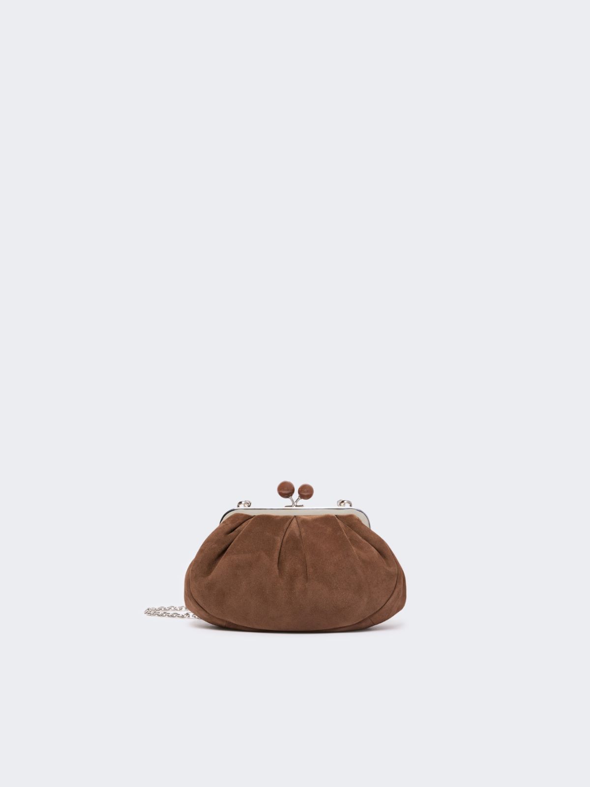 Small suede Pasticcino Bag - CHOCOLATE - Max Mara