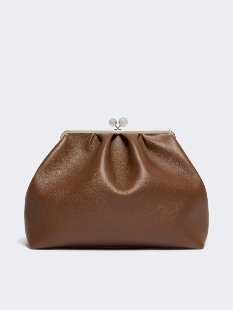 Extra large deer-print leather Pasticcino Bag - BROWN - Max Mara - 3